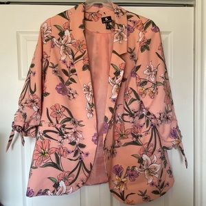 Love & legend pink floral blazer